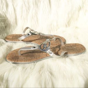 ⤵️$28 Michael Kors Logo Jelly - Flip Flops Sandals